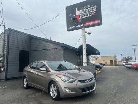 2013 Hyundai Elantra for sale at Texas Giants Automotive in Mansfield TX