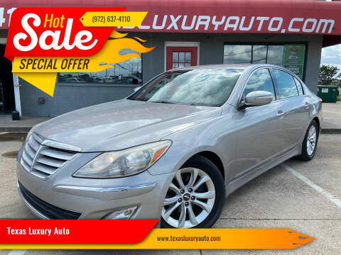 2013 Hyundai Genesis for sale at Texas Luxury Auto in Cedar Hill TX