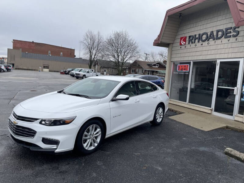 2018 Chevrolet Malibu for sale at Rhoades Automotive Inc. in Columbia City IN