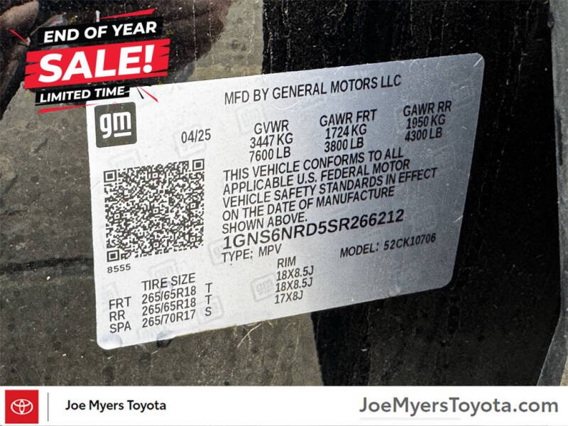 2025 Chevrolet Tahoe LT