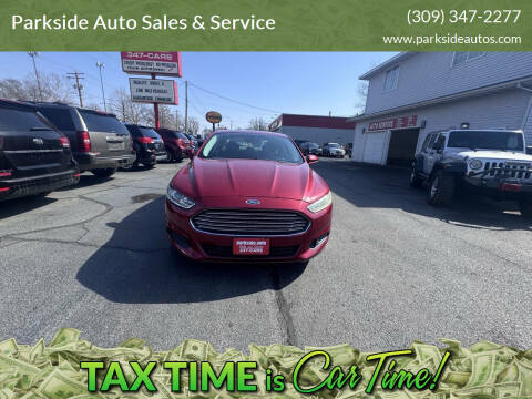 2014 Ford Fusion for sale at Parkside Auto Sales & Service in Pekin IL