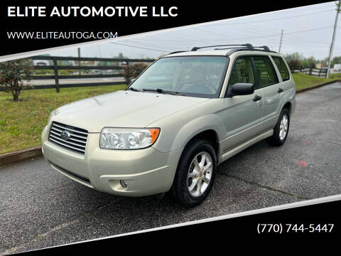 2007 Subaru Forester for sale at ELITE AUTOMOTIVE LLC in Alpharetta GA