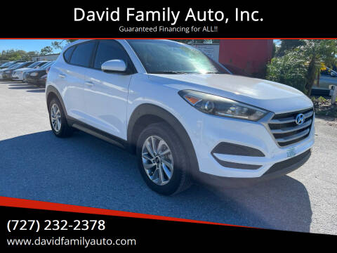 2018 Hyundai Tucson for sale at David Family Auto, Inc. in New Port Richey FL