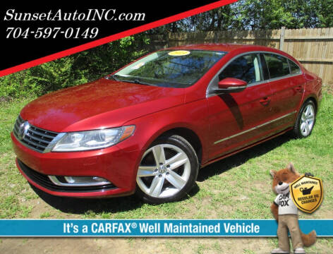 2013 Volkswagen CC for sale at Sunset Auto in Charlotte NC