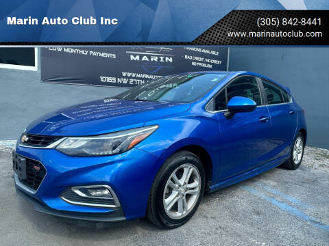 2017 Chevrolet Cruze for sale at Marin Auto Club Inc in Miami FL