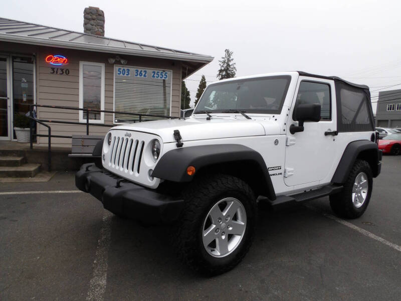 2015 Jeep Wrangler for sale at WEST COAST CAR SALES in Salem OR