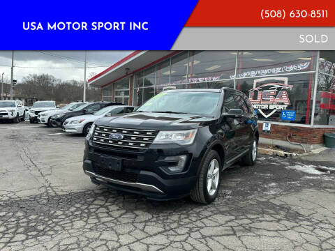 2016 Ford Explorer for sale at USA Motor Sport inc in Marlborough MA