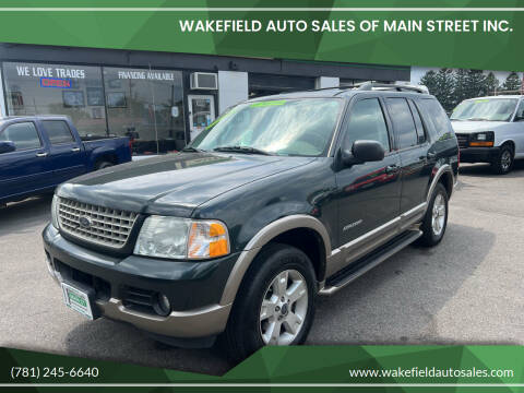 2004 Ford Explorer for sale at Wakefield Auto Sales of Main Street Inc. in Wakefield MA