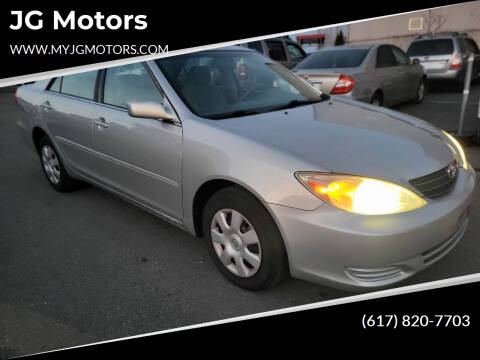 2004 Toyota Camry for sale at JG Motors in Worcester MA