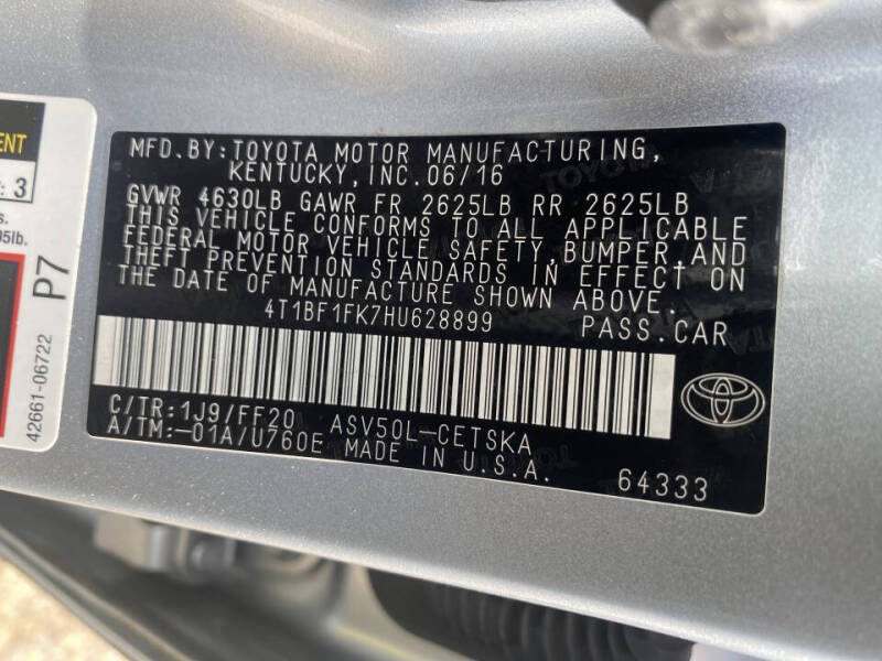 2017 Toyota Camry LE