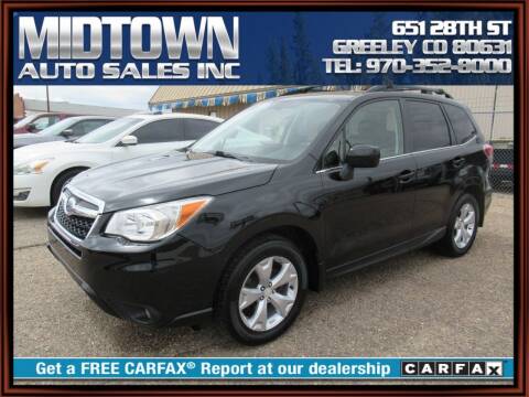 2014 Subaru Forester for sale at MIDTOWN AUTO SALES INC in Greeley CO