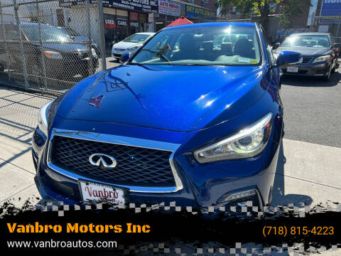 2019 Infiniti Q50 for sale at Vanbro Motors Inc in Staten Island NY