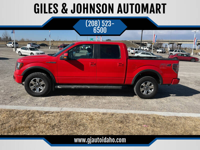 2012 Ford F-150 for sale at GILES & JOHNSON AUTOMART in Idaho Falls ID