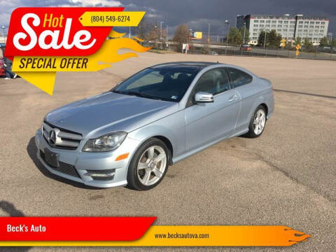 2013 Mercedes-Benz C-Class for sale at Beck's Auto in Chesterfield VA