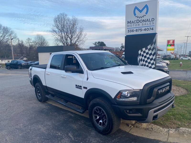 2016 RAM 1500 for sale at MacDonald Motor Sales in High Point NC