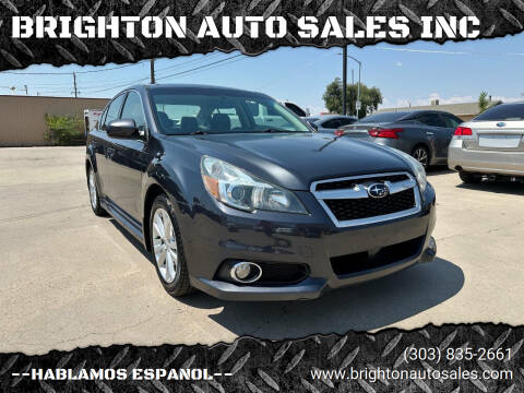 2013 Subaru Legacy for sale at BRIGHTON AUTO SALES INC in Brighton CO