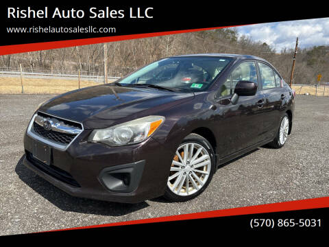 2012 Subaru Impreza for sale at Rishel Auto Sales LLC in Jersey Shore PA