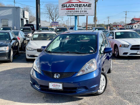 2013 Honda Fit for sale at Supreme Auto Sales in Chesapeake VA