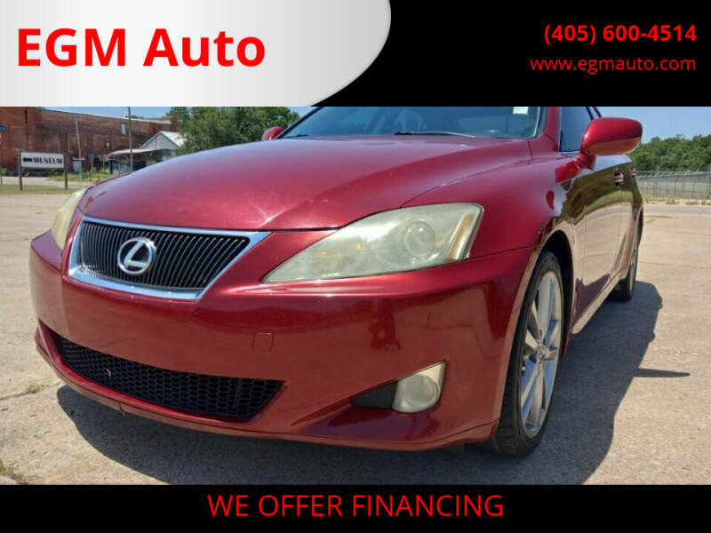 2008 Lexus IS 250 for sale at EGM Auto in Midwest City OK