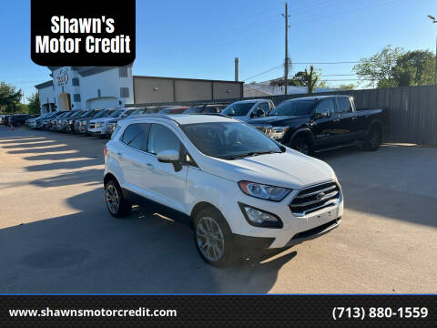 2021 Ford EcoSport for sale at Shawn's Motor Credit in Houston TX