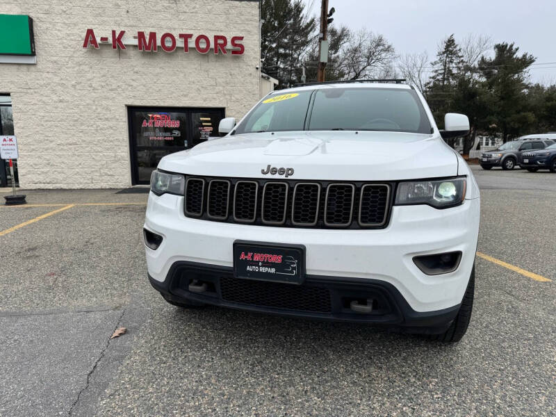 2016 Jeep Grand Cherokee for sale at A-K Motors and Repair in Tewksbury MA