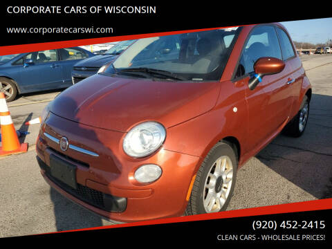 2014 FIAT 500 for sale at CORPORATE CARS OF WISCONSIN - DAVES AUTO SALES OF SHEBOYGAN in Sheboygan WI