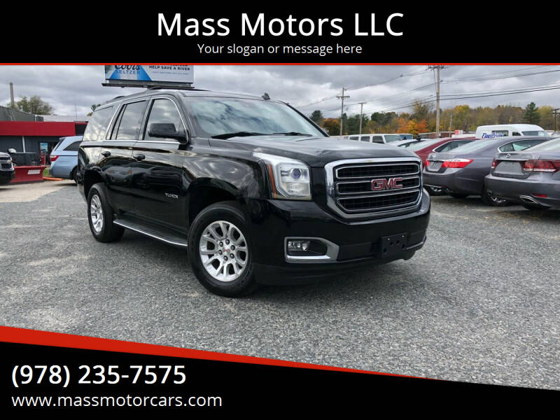 2015 GMC Yukon for sale at Mass Motors LLC in Worcester MA