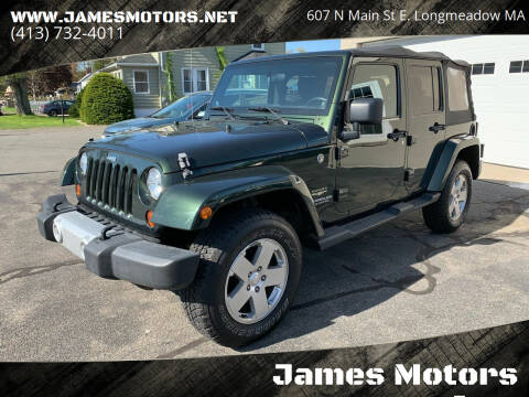 2011 Jeep Wrangler Unlimited for sale at James Motors Inc. in East Longmeadow MA