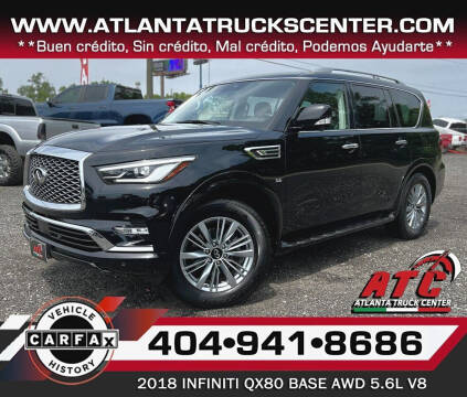 2018 Infiniti QX80 for sale at ATLANTA TRUCK CENTER LLC in Doraville GA