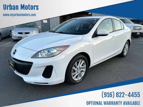 2012 Mazda MAZDA3 for sale at Urban Motors in Sacramento CA