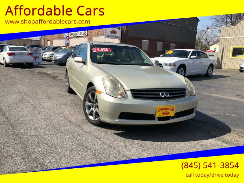 2005 Infiniti G35 for sale at Affordable Cars in Kingston NY