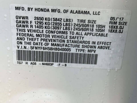 2017 Honda Pilot EX-L