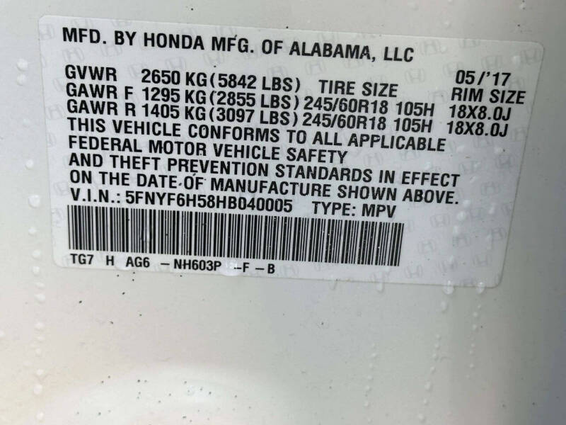 2017 Honda Pilot EX-L