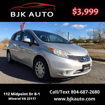 2014 Nissan Versa Note for sale at BJK Auto in Mineral VA