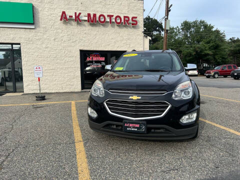 2017 Chevrolet Equinox for sale at A-K Motors and Repair in Tewksbury MA