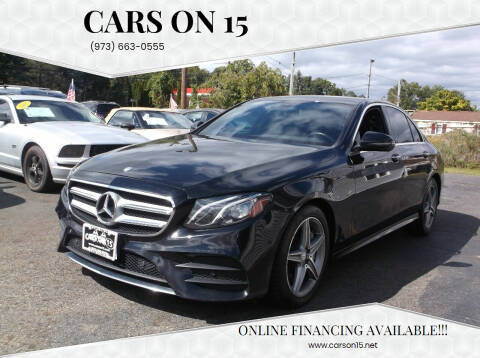 2017 Mercedes-Benz E-Class for sale at Cars On 15 in Lake Hopatcong NJ