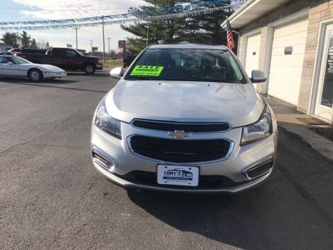 2016 Chevrolet Cruze Limited for sale at Tonys Auto Sales Inc in Wheatfield IN