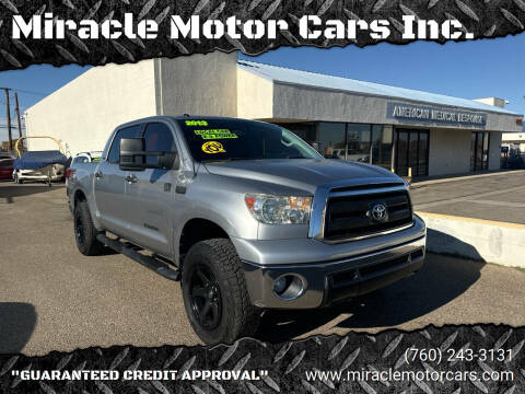 2013 Toyota Tundra for sale at Miracle Motor Cars Inc. in Victorville CA