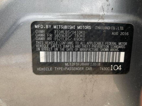 2017 Mitsubishi Mirage G4