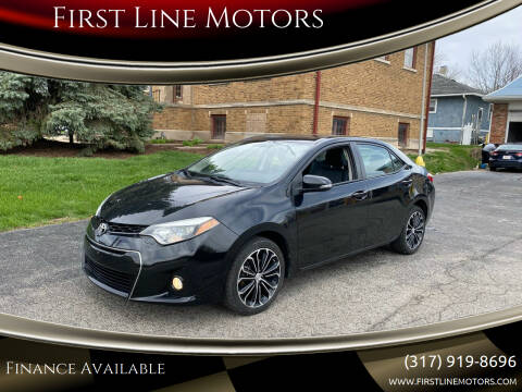 2014 Toyota Corolla for sale at First Line Motors in Jamestown IN