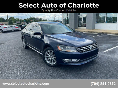 2012 Volkswagen Passat for sale at Select Auto of Charlotte in Matthews NC