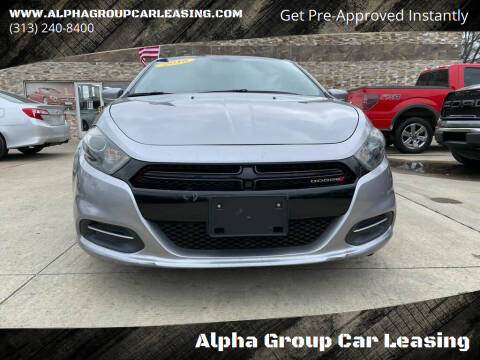 2016 Dodge Dart for sale at Alpha Group Car Leasing in Redford MI
