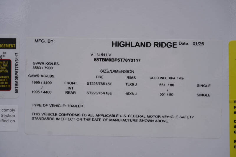 2026 Highland Ridge Open Range