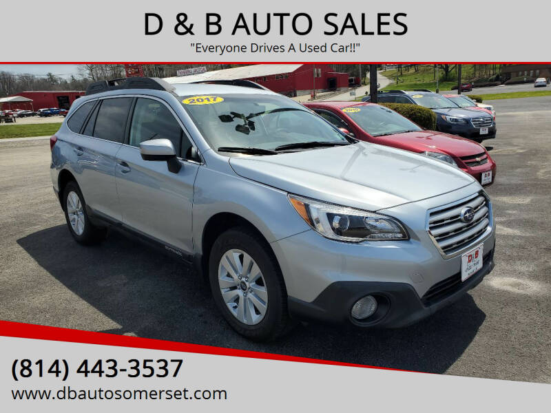 2017 Subaru Outback for sale at D & B AUTO SALES in Somerset PA