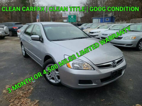 2007 Honda Accord for sale at Mass Motor Auto LLC in Millbury MA