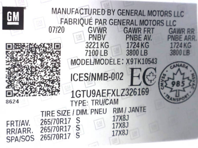 2020 GMC Sierra 1500