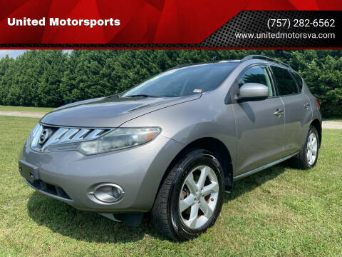 2009 Nissan Murano for sale at United Motorsports in Virginia Beach VA