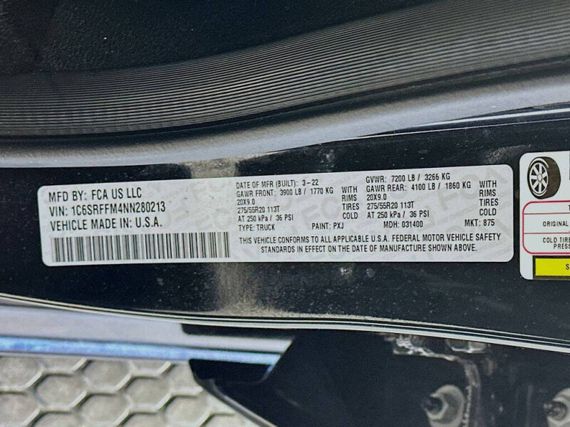 2022 RAM 1500