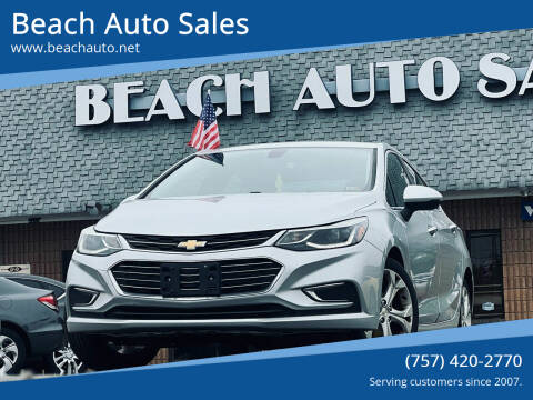 2017 Chevrolet Cruze for sale at Beach Auto Sales in Virginia Beach VA