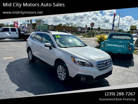 2016 Subaru Outback for sale at Mid City Motors Auto Sales in Fort Myers FL